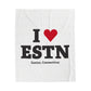I Heart ESTN Velveteen Plush Blanket