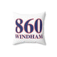 860 Windham Red, White & Blue Spun Polyester Square Pillow