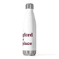 Wallingford is My Happy Place 20 oz Insulated Bottle