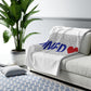 New Fairfield Love Sherpa Fleece Blanket