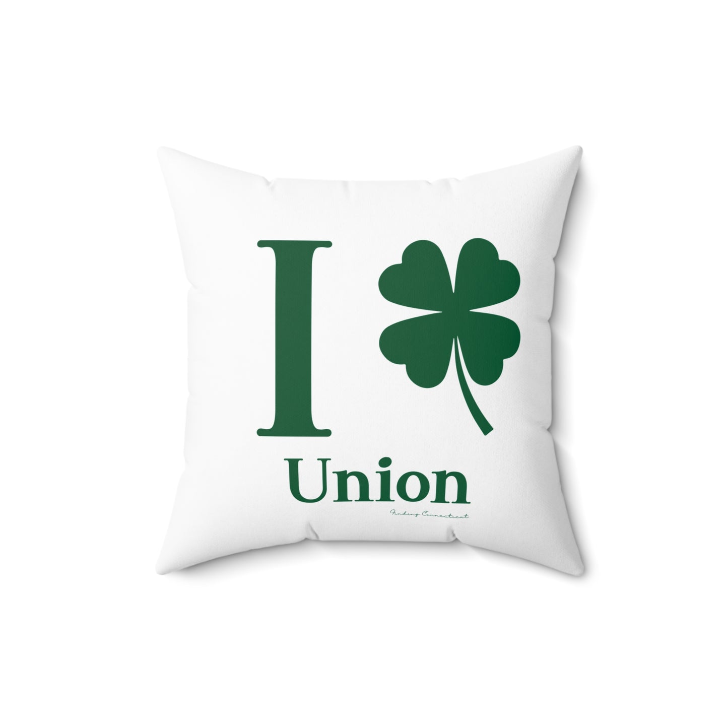 I Clover Union Spun Polyester Square Pillow