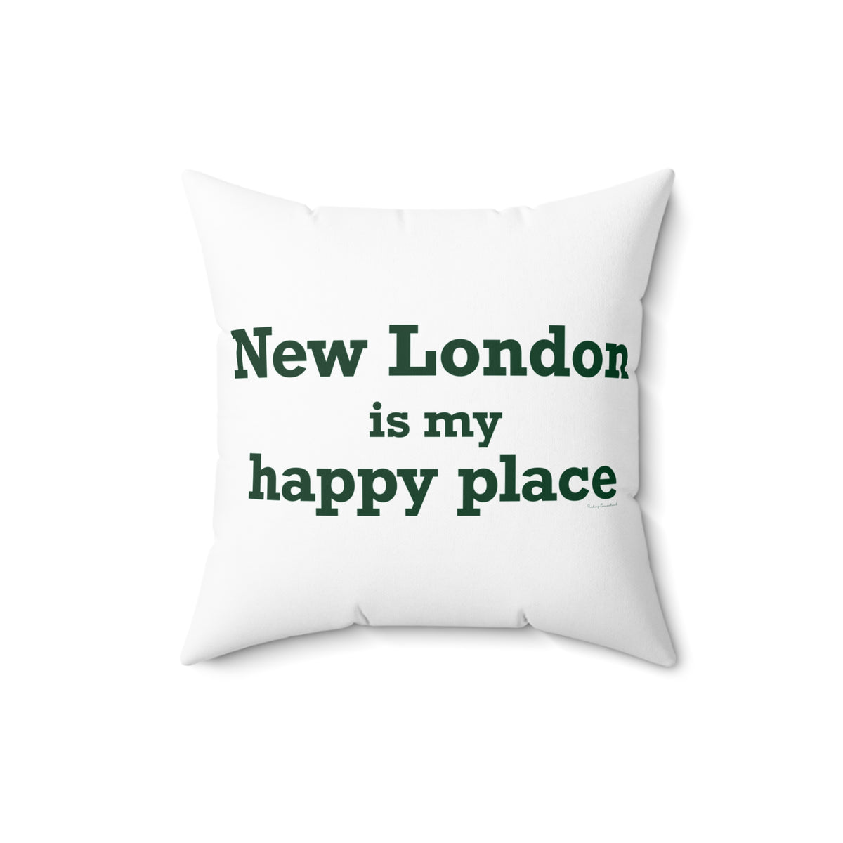 New London is My Happy Place Spun Polyester Square Pillow