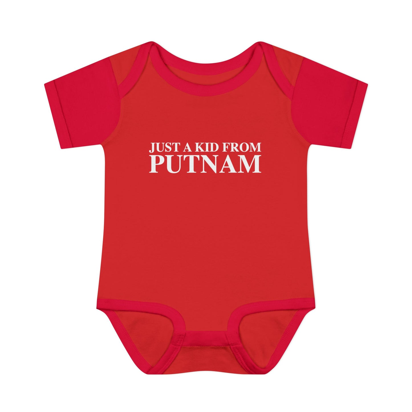 Just a kid from Putnam Infant Baby Rib Bodysuit