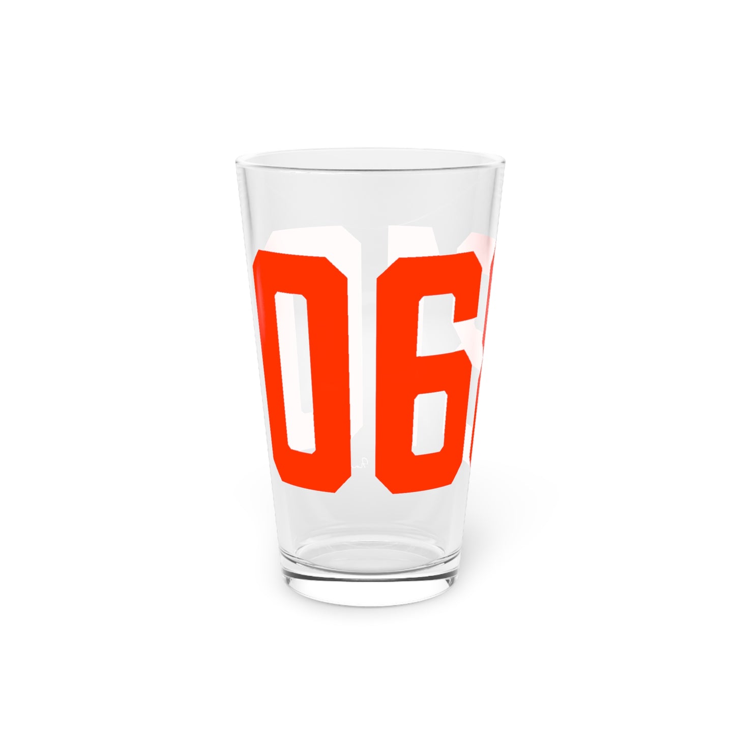 06810 Danbury Connecticut Zip Code Pint Glass, 16oz