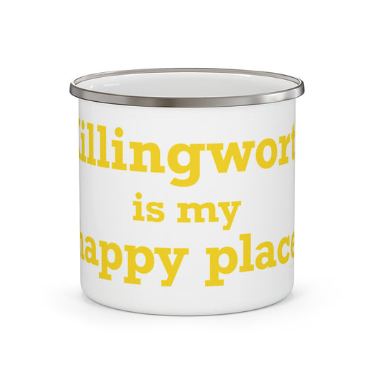 Killingworth is My Happy Place Enamel Camping Mug
