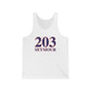 203 Seymour Red White & Blue Unisex Jersey Tank Top