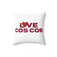 Love Cos Cob Spun Polyester Square Pillow