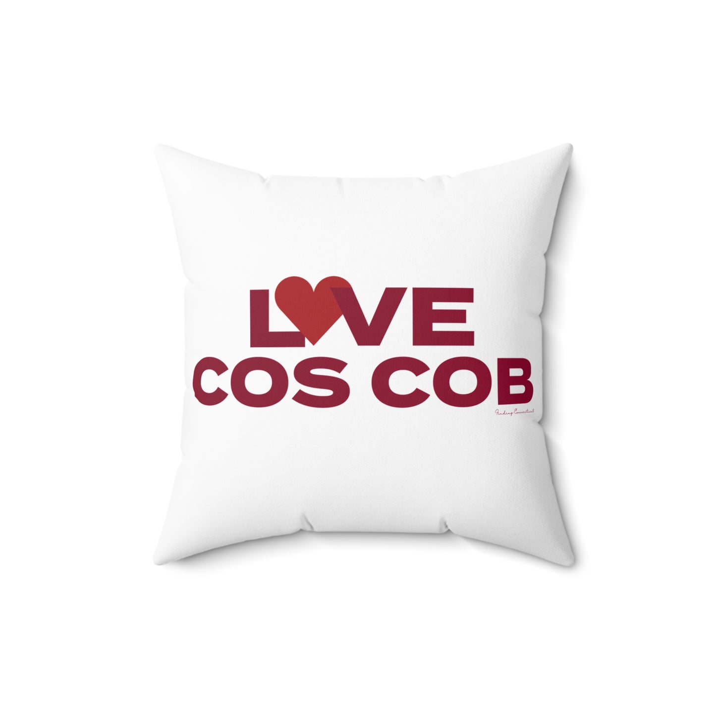 Love Cos Cob Spun Polyester Square Pillow