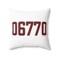 06770 Naugatuck Connecticut Zip Code Polyester Square Pillow