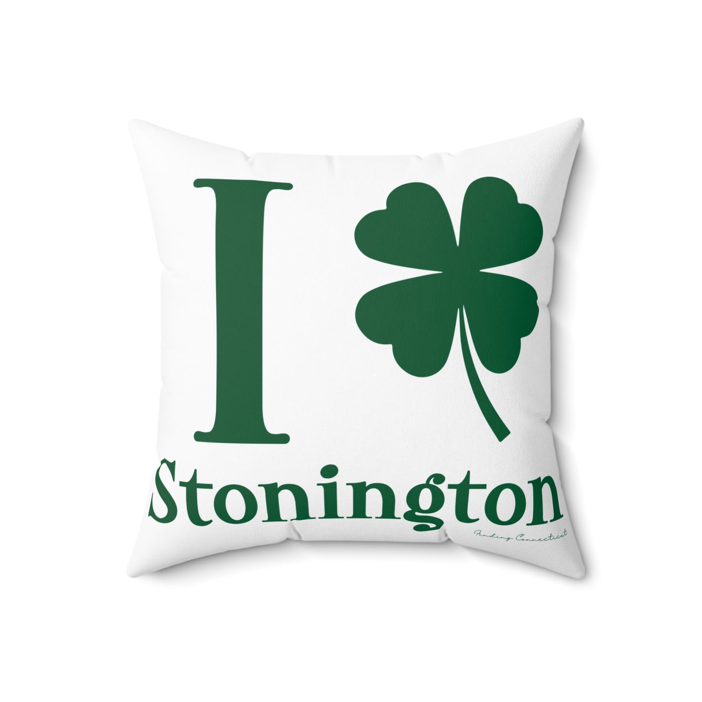 I Clover Stonington Spun Polyester Square Pillow
