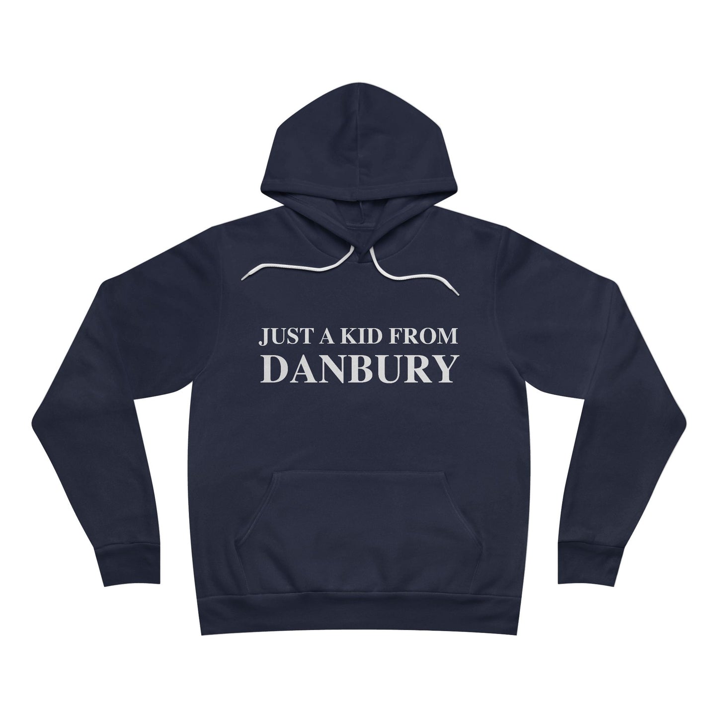 Just a kid from Danbury Unisex Sponge Fleece Pullover Hoodie