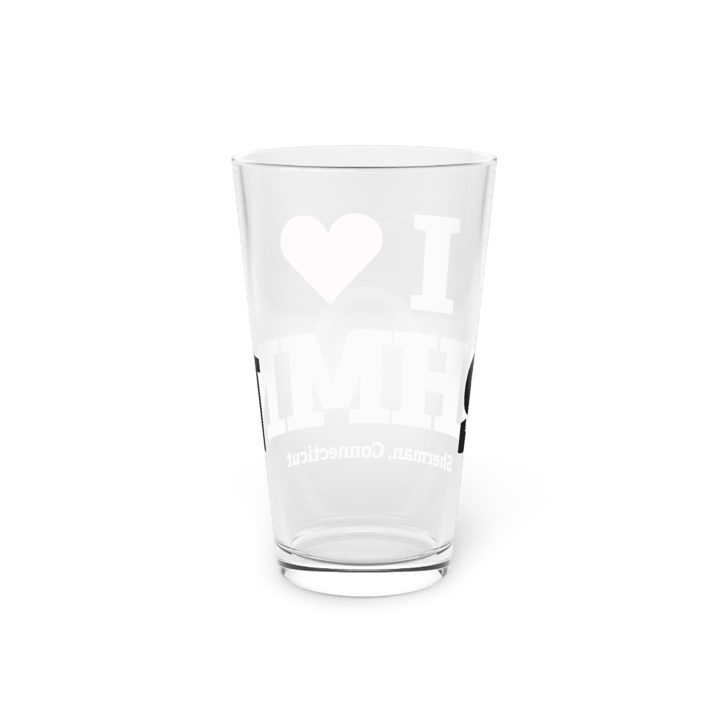 I Heart SHMN Pint Glass, 16oz