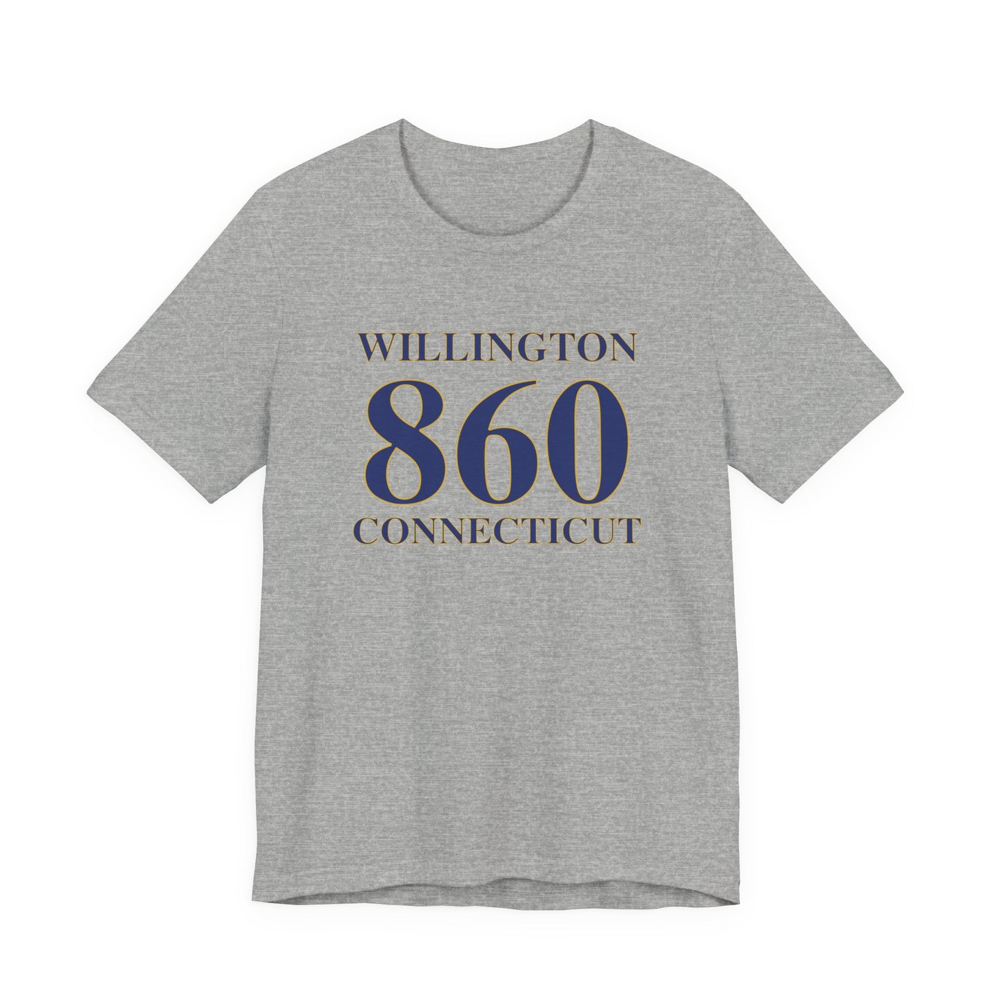 Willington 860 Connecticut Unisex Jersey Short Sleeve T-Shirt