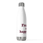 Franklin is My Happy Place 20oz Insulated Bottle