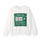 Vintage Merritt Parkway Exit 52 Sign Unisex Heavy Blend™ Crewneck Sweatshirt