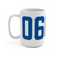 06066 Vernon Connecticut Zip Code Mug 15oz