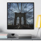 In the middle of the bridge Gallery Canvas Wraps, Square Frame