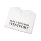 Just a kid from Westport Unisex Heavy Blend™ Crewneck Sweatshirt