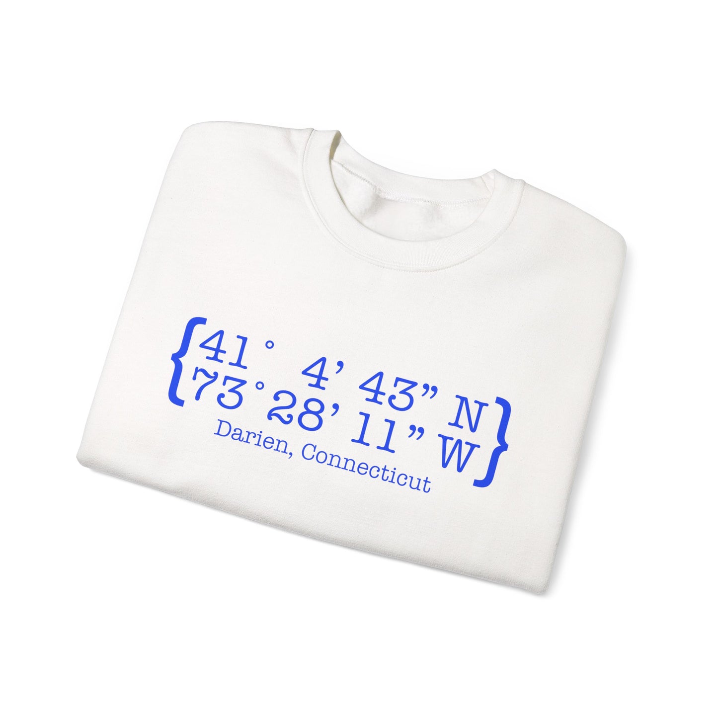 Darien Coordinates Unisex Heavy Blend™ Crewneck Sweatshirt