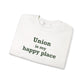 Union is My Happy Place Unisex Heavy Blend™ Crewneck Sweatshirt