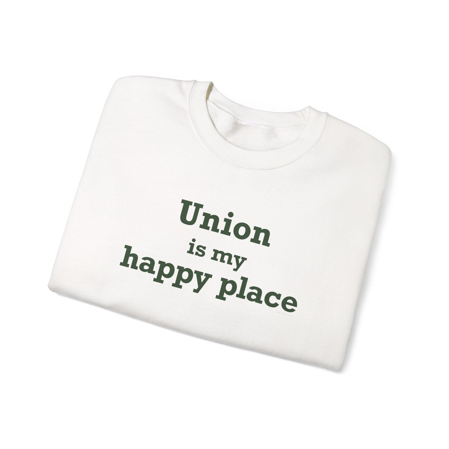 Union is My Happy Place Unisex Heavy Blend™ Crewneck Sweatshirt