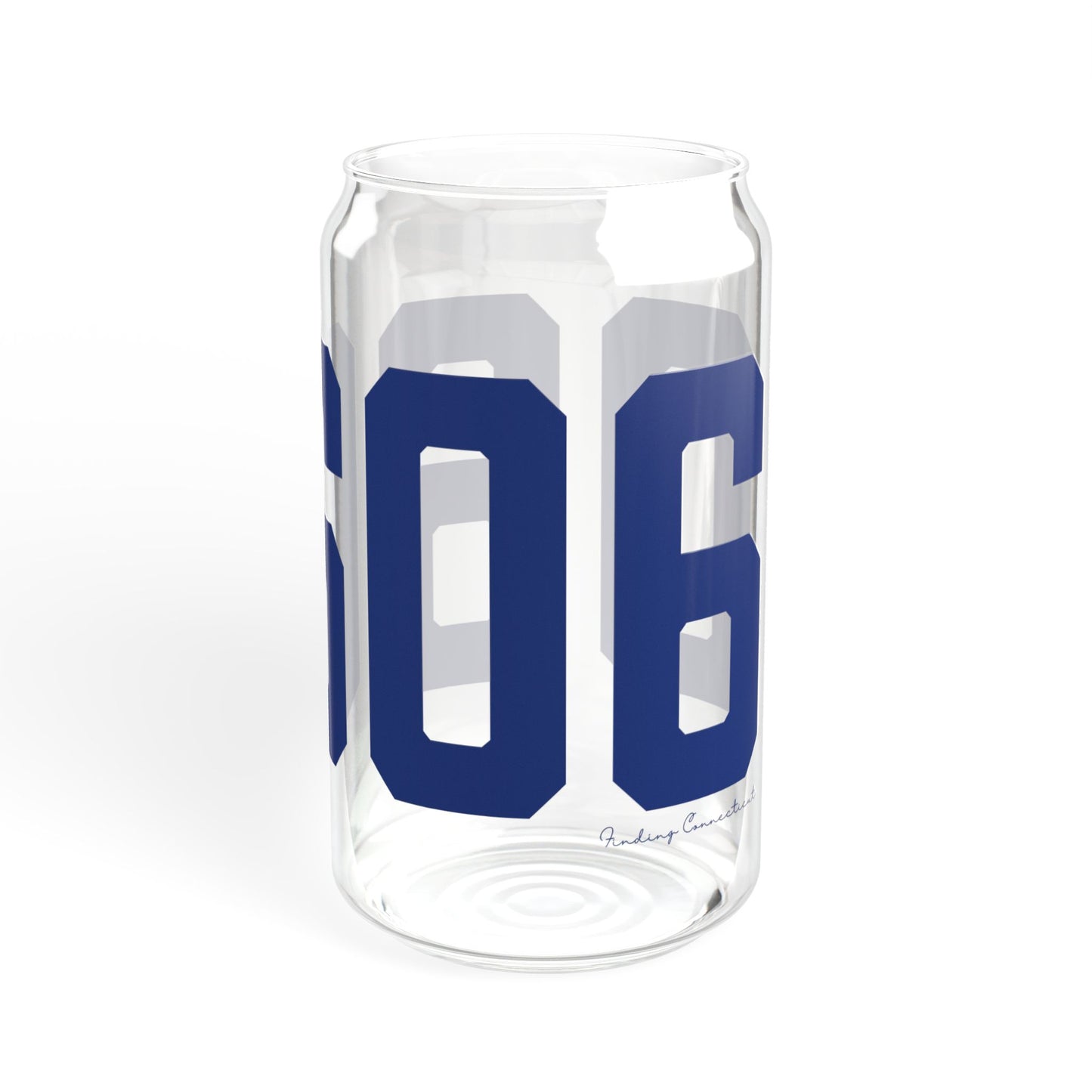 06606 Bridgeport Connecticut Zip Code Sipper Glass, 16oz