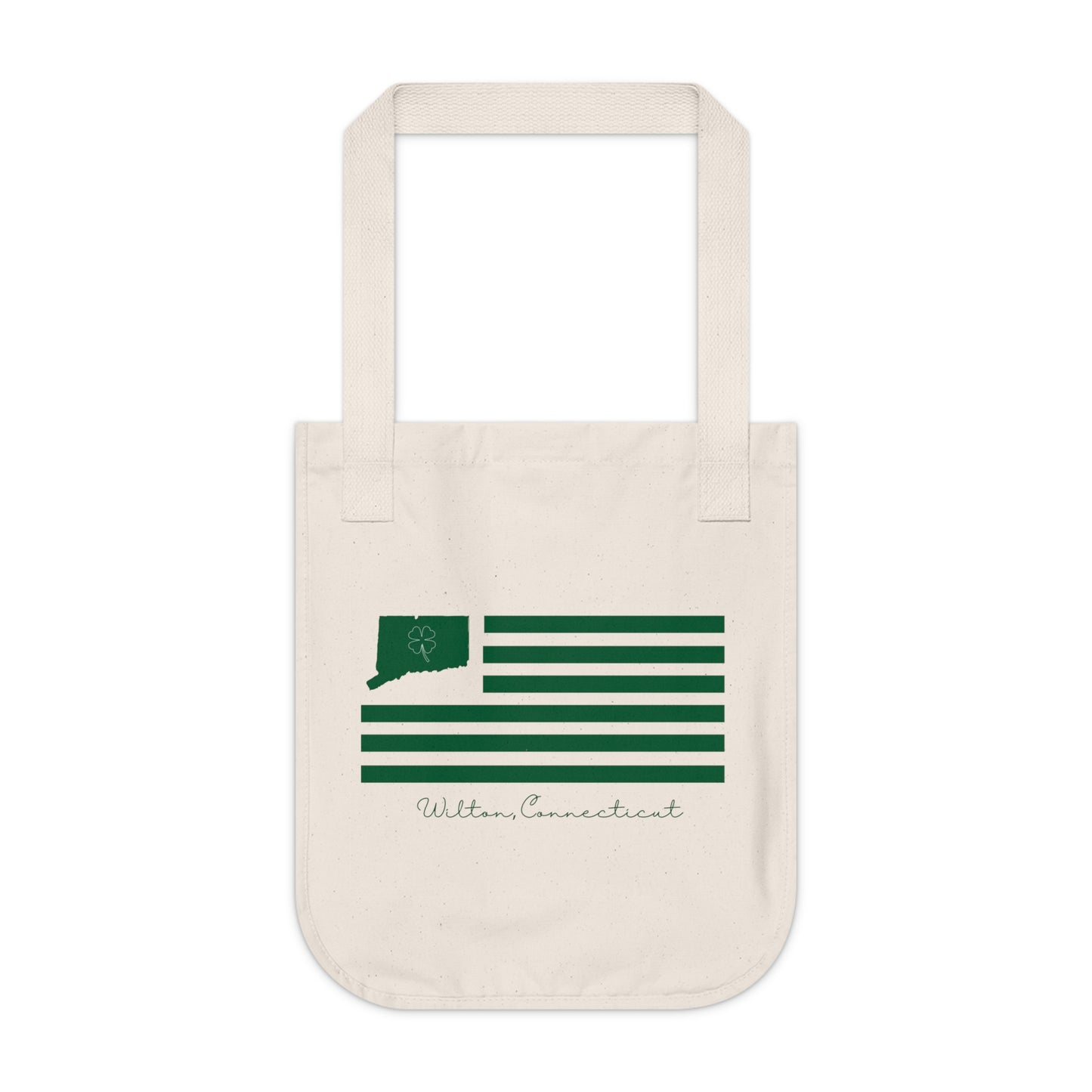 Wilton Connecticut St. Patrick's Day Organic Canvas Tote Bag