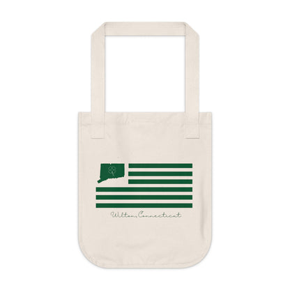 Wilton Connecticut St. Patrick's Day Organic Canvas Tote Bag
