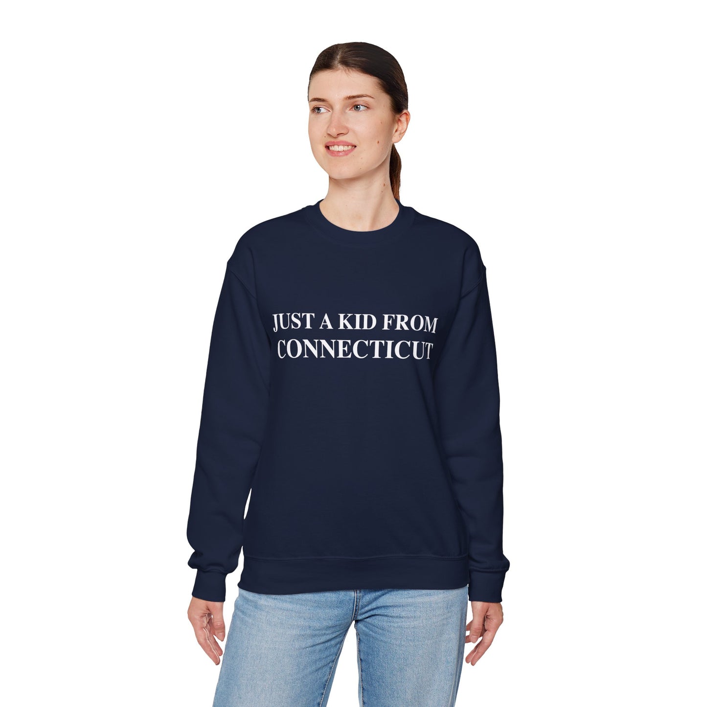Just a Kid from Connecticut Unisex Heavy Blend™ Crewneck Sweatshirt