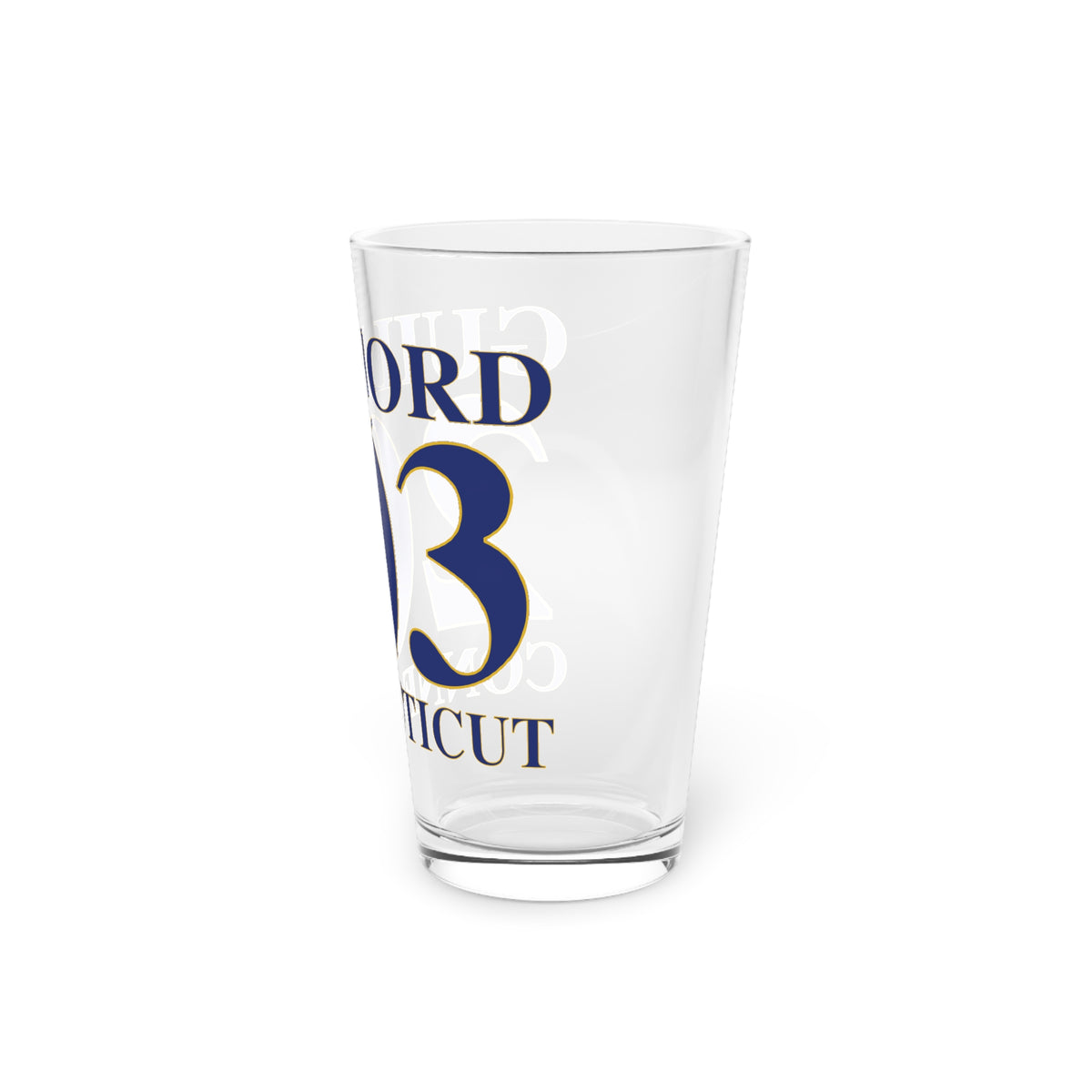 Guilford 203 Connecticut Pint Glass, 16oz