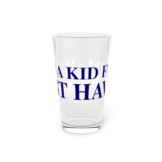 Just a kid from East Haven Pint Glass, 16oz