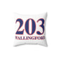 203 Wallingford Red White & Blue Spun Polyester Square Pillow