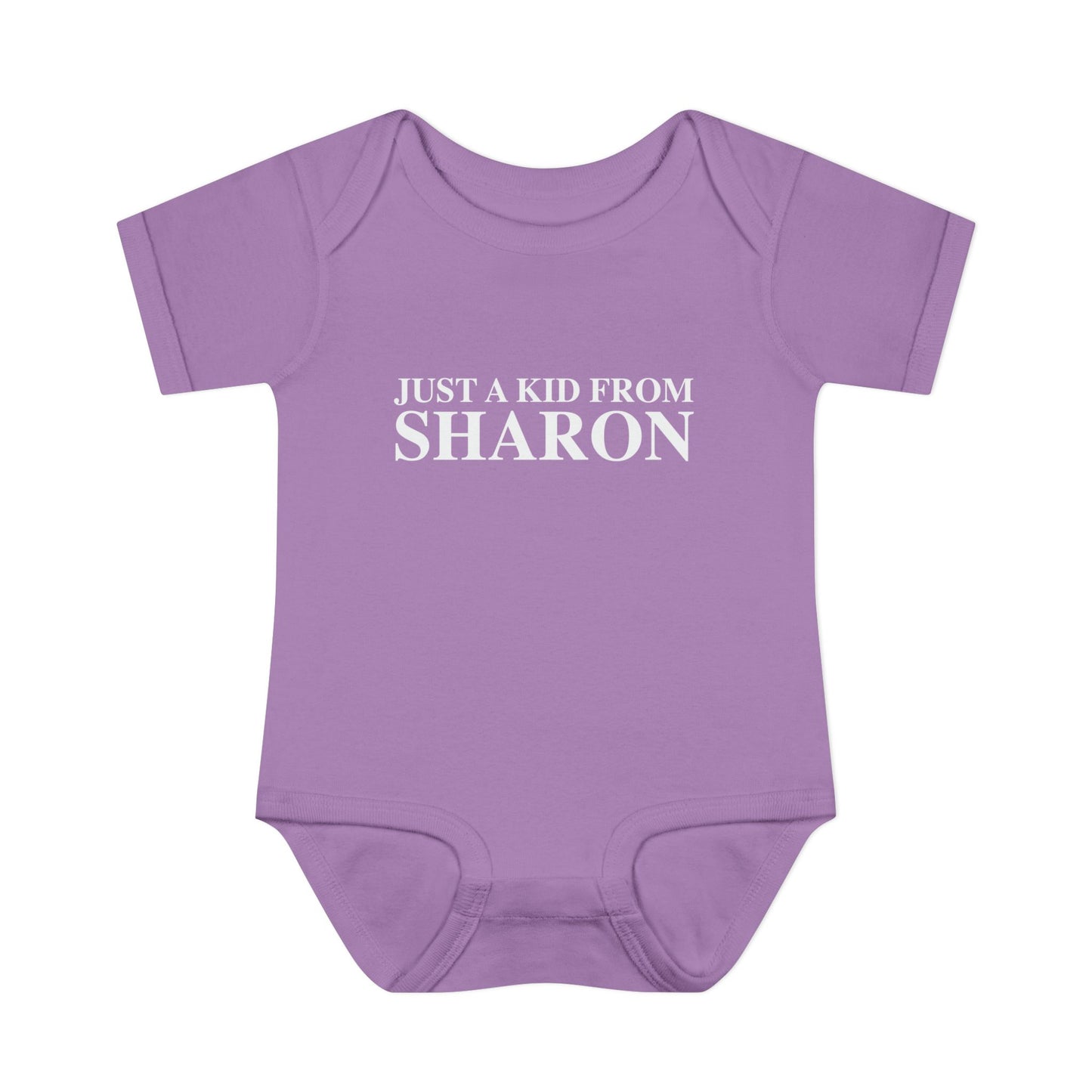 Just a kid from Sharon Infant Baby Rib Bodysuit