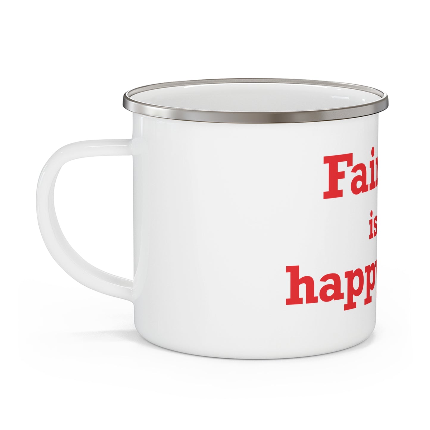 Fairfield Is My Happy Place Enamel Camping Mug