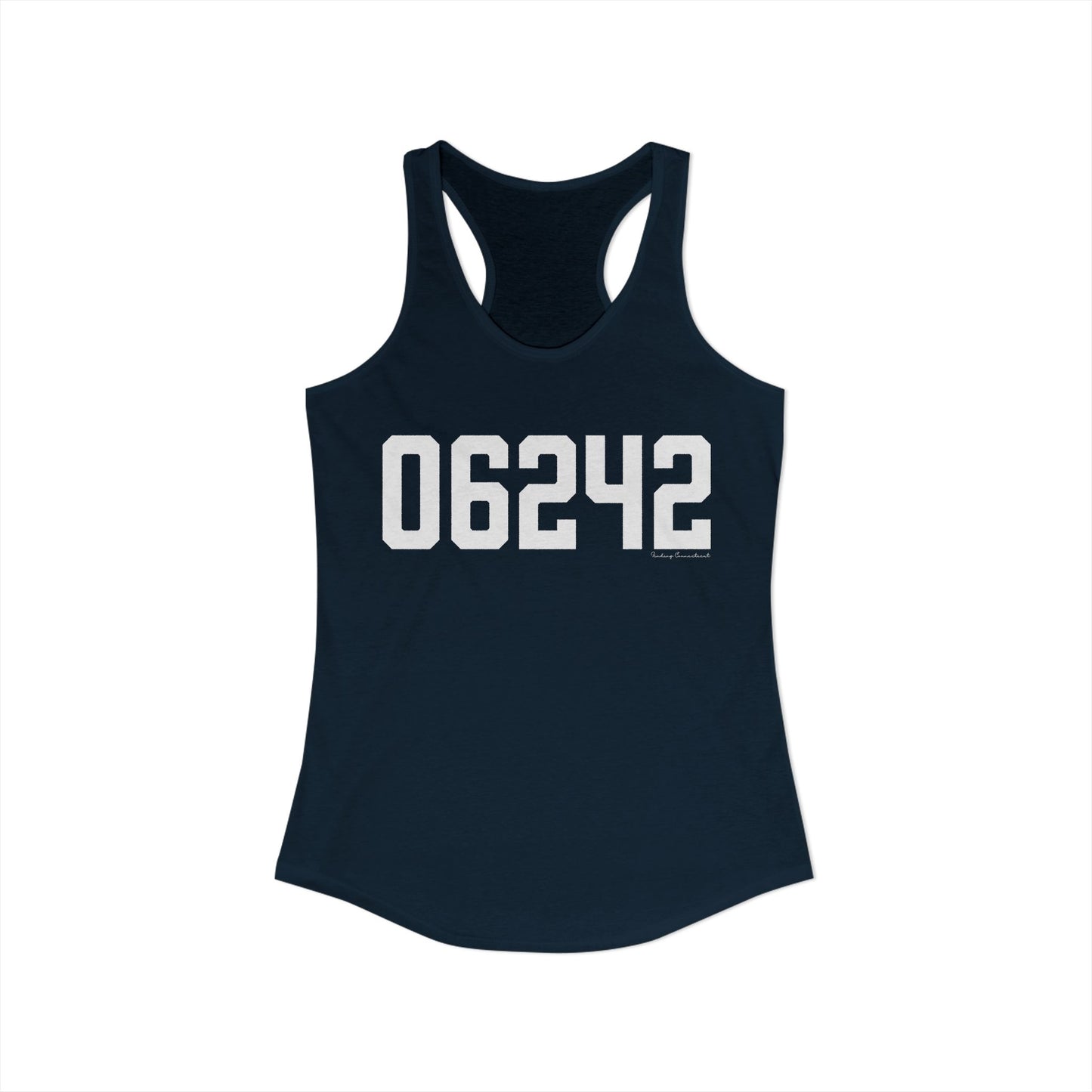 06242 Eastford CT Zip Code Women's Ideal Racerback Tank Top