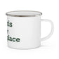 Morris is My Happy Place Enamel Camping Mug