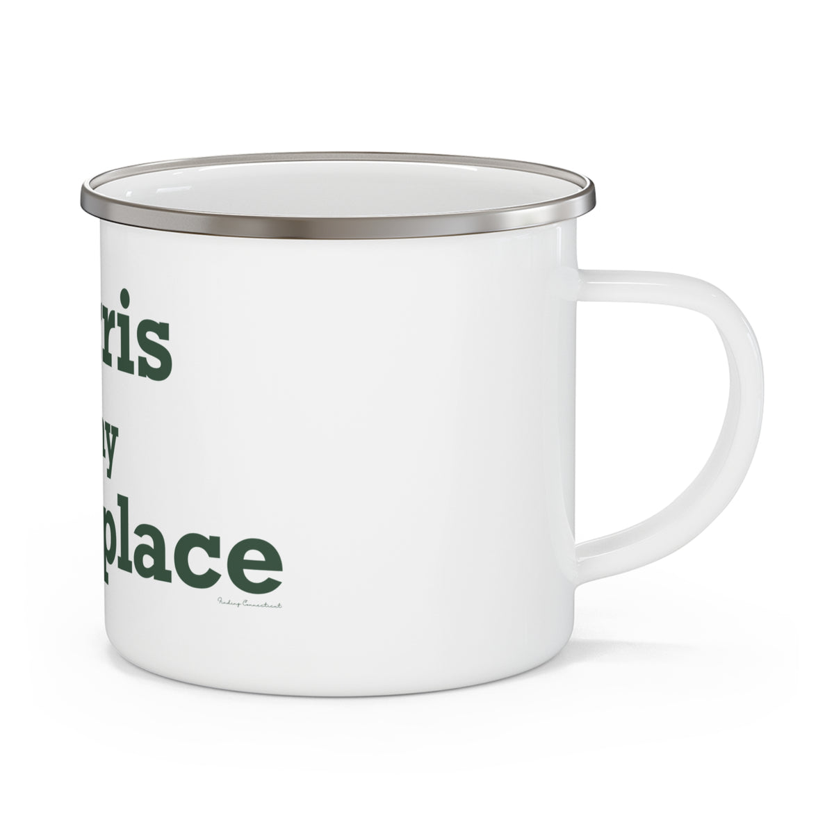 Morris is My Happy Place Enamel Camping Mug