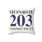 Monroe 203 Connecticut  Spun Polyester Square Pillow