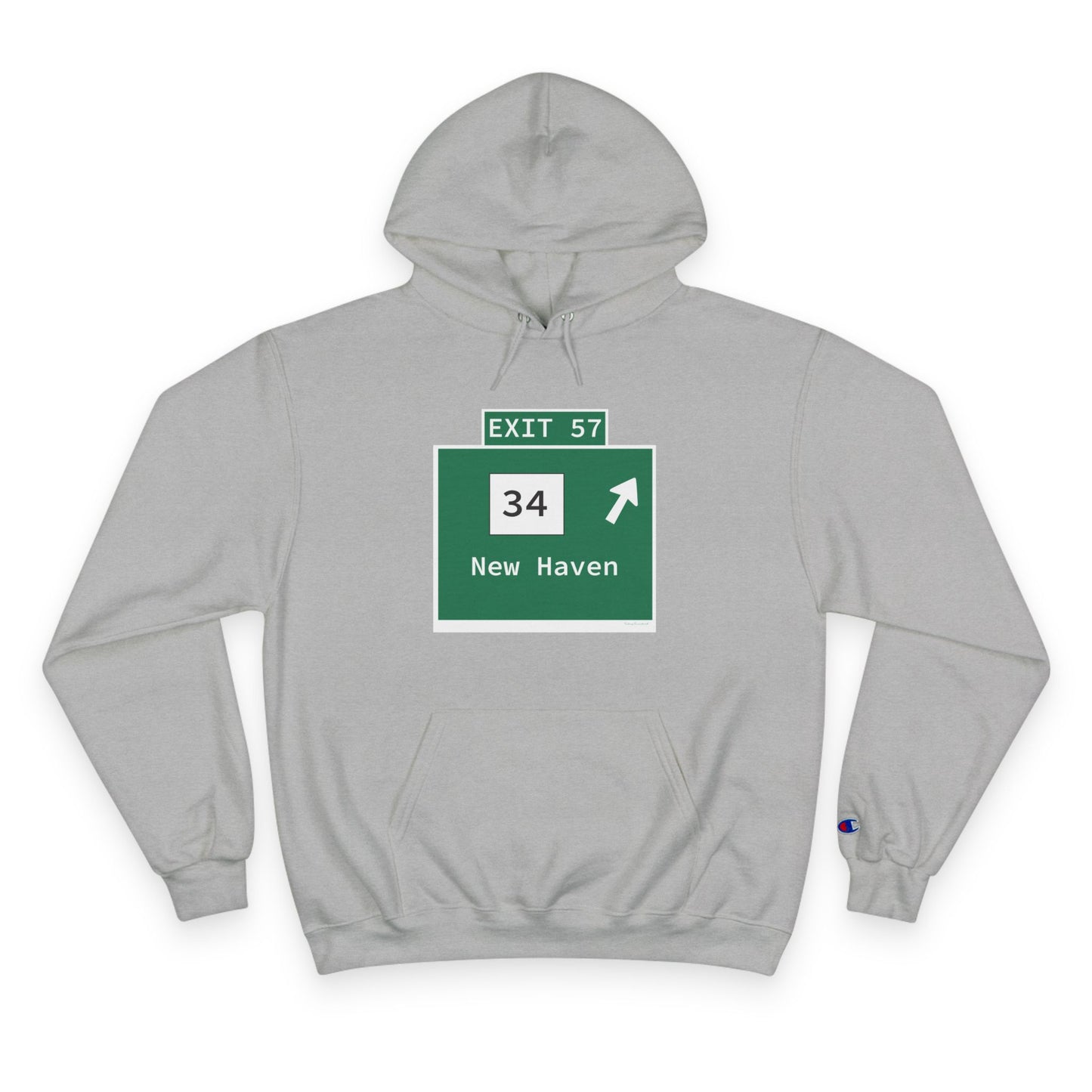 Vintage WCP Exit 57 Sign Champion Hoodie