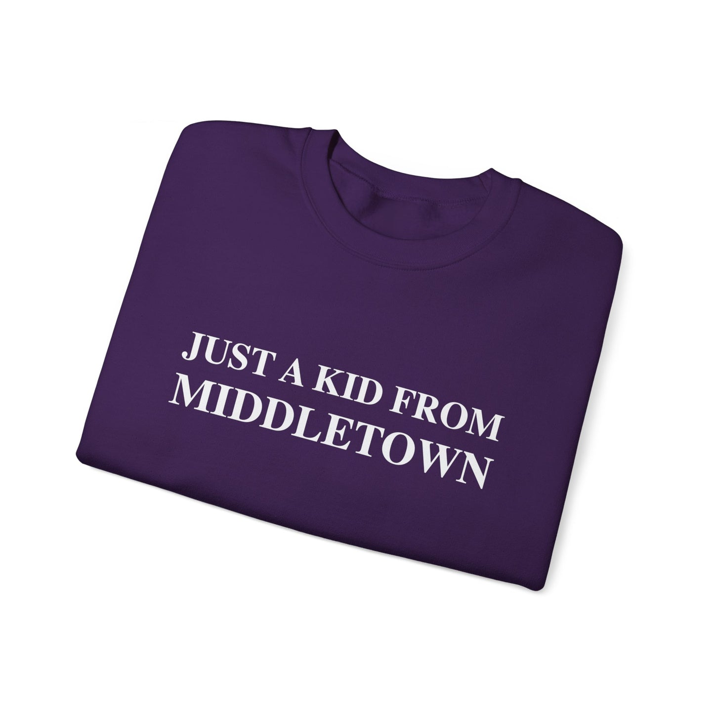 Just a kid from Middletown Unisex Heavy Blend™ Crewneck Sweatshirt