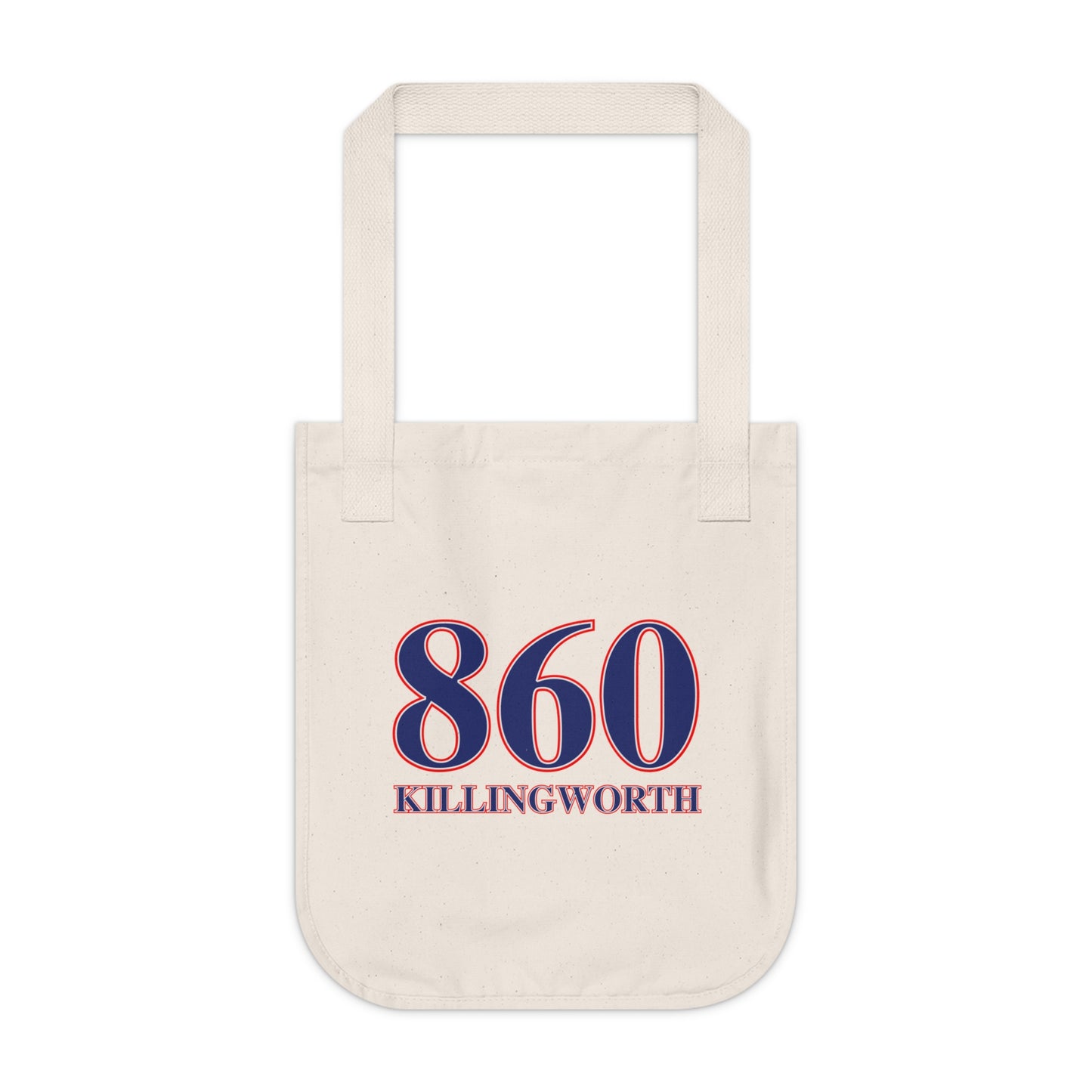 860 Killingworth Red, White & Blue Organic Canvas Tote Bag