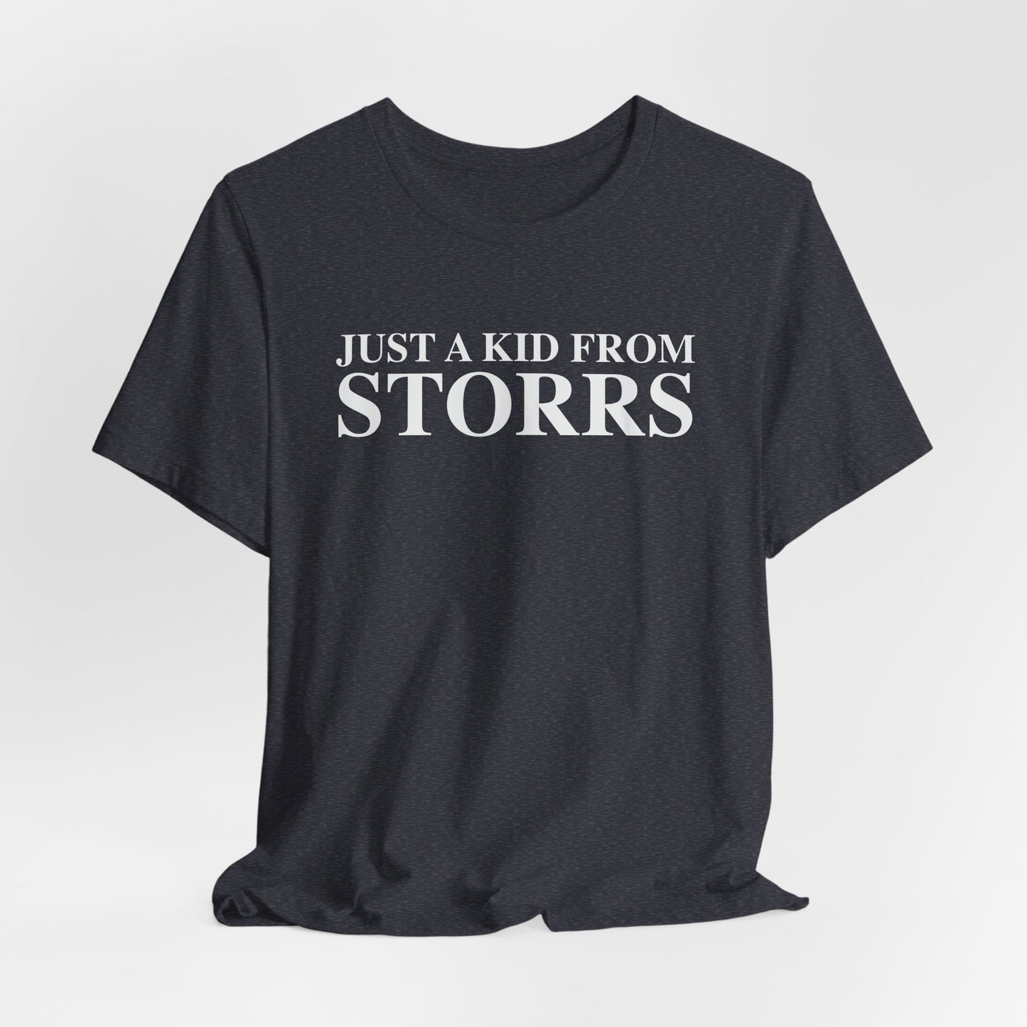 Just a kid from Storrs Unisex Jersey Short Sleeve T-Shirt
