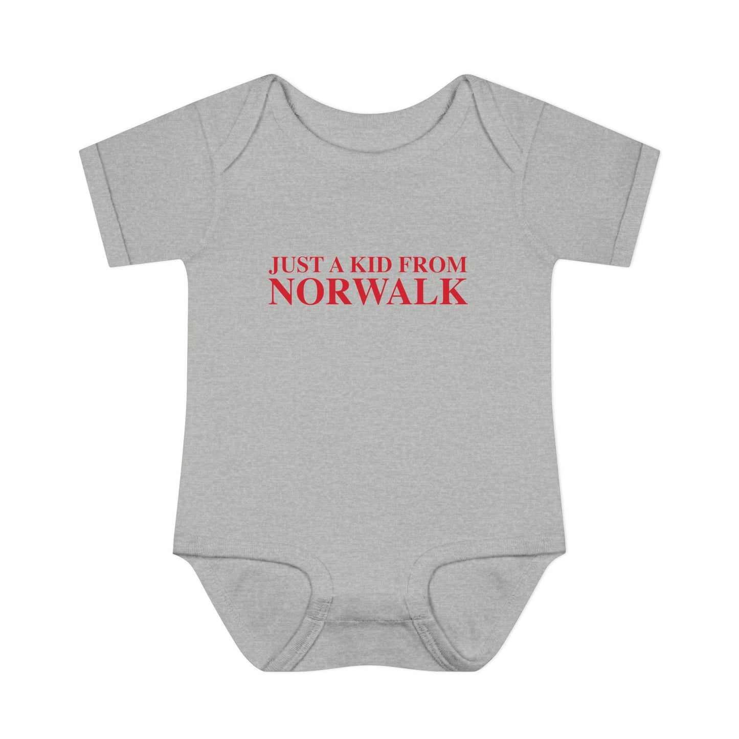 Just a kid from Norwalk Infant Baby Rib Bodysuit