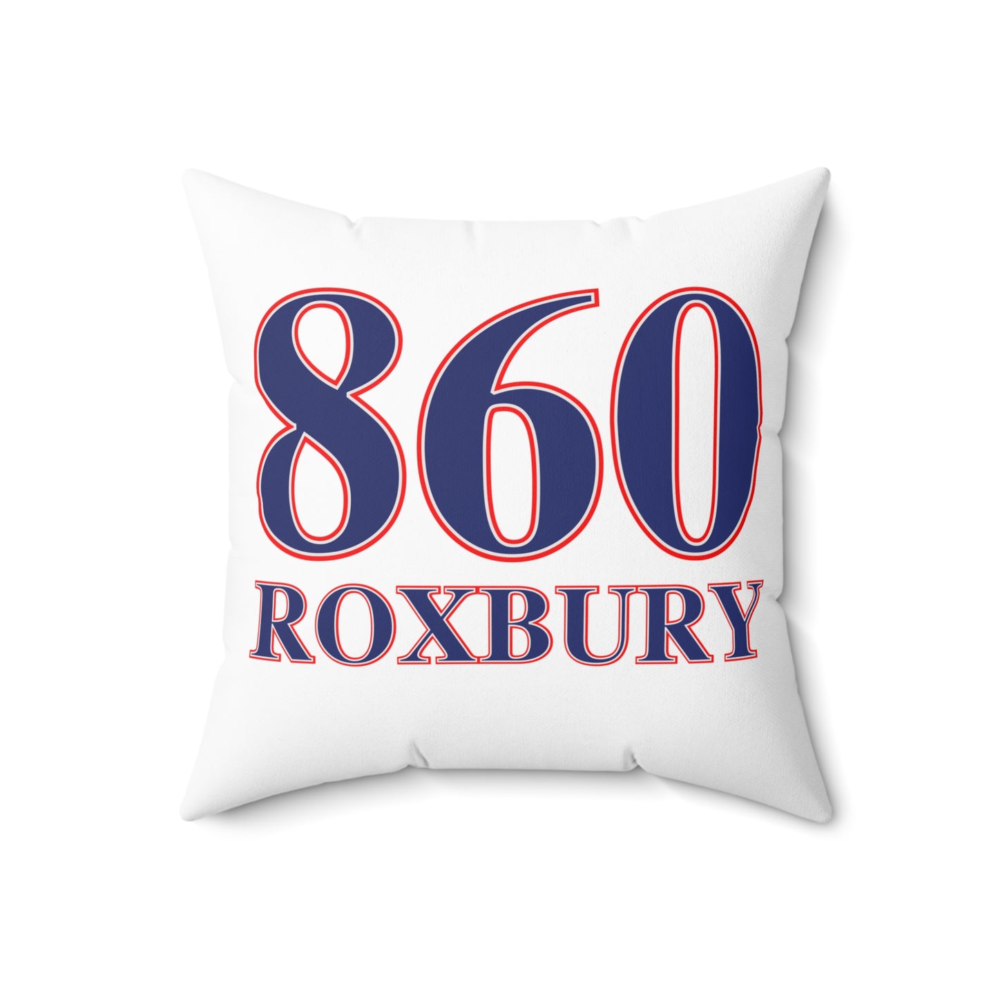 860 Roxbury Red White & Blue Spun Polyester Square Pillow