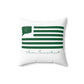 Avon Connecticut St. Patrick’s Day Flag Spun Polyester Square Pillow