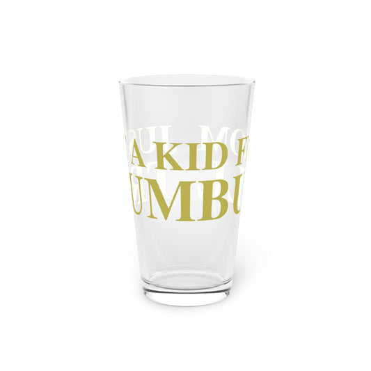 Just a kid from Trumbull Pint Glass, 16oz
