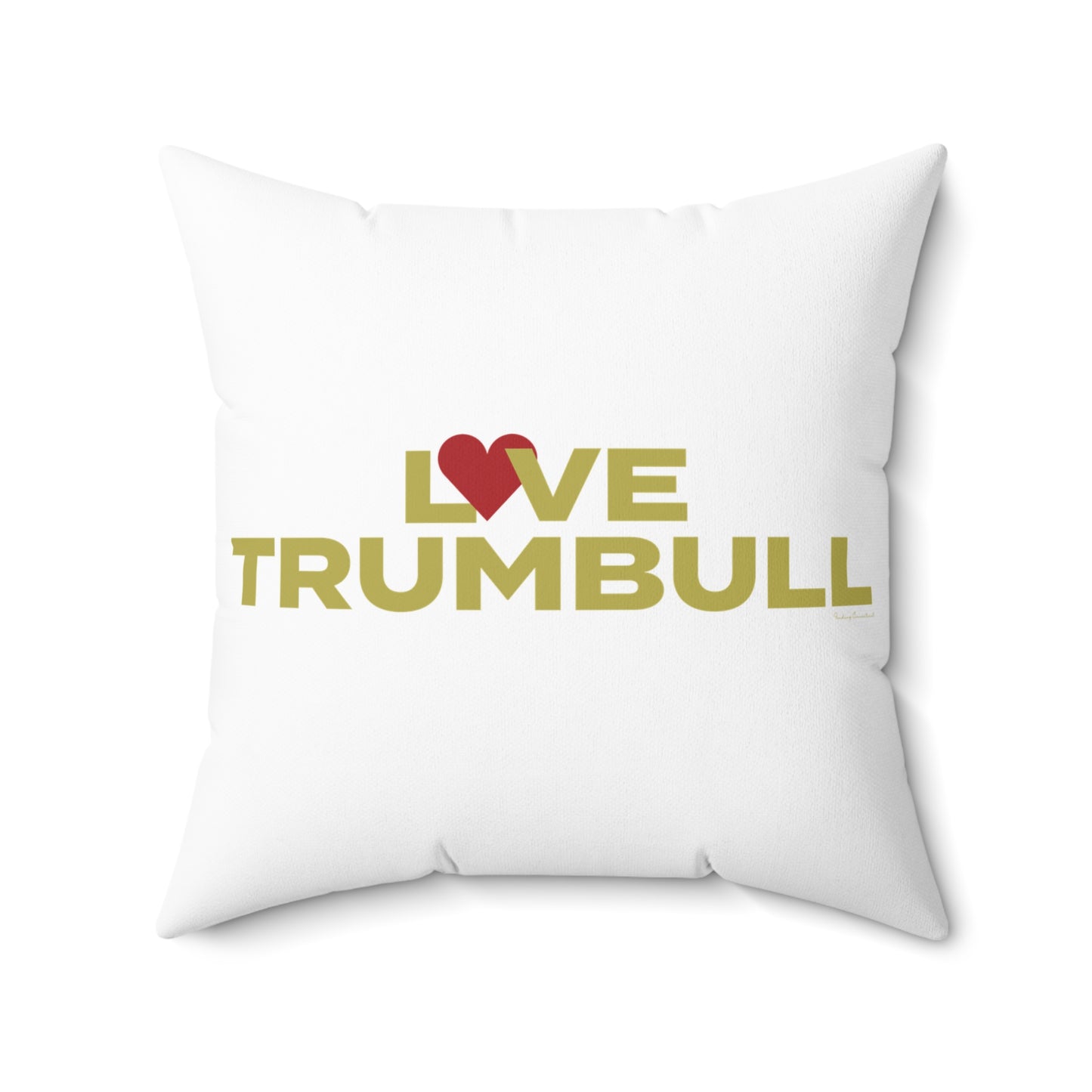 Love Trumbull Spun Polyester Square Pillow