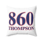 860 Thompson Red, White & Blue  Spun Polyester Square Pillow