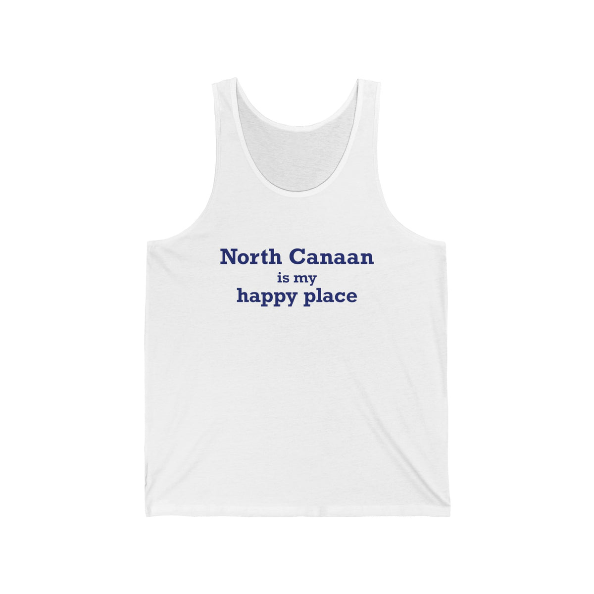 North Canaan is My Happy Place Unisex Jersey Tank Top