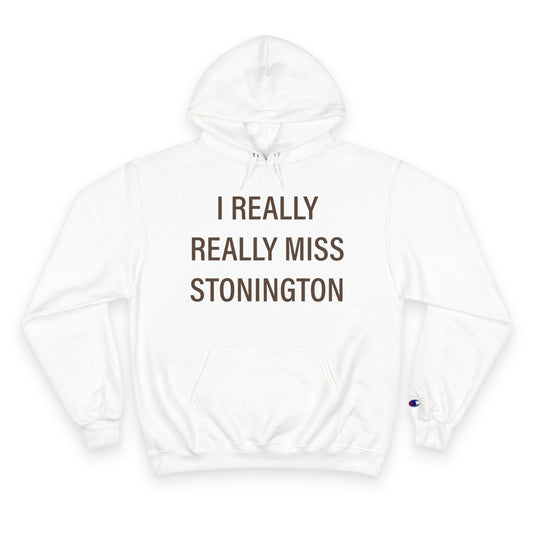 I Really Really Miss Stonington Champion Hoodie